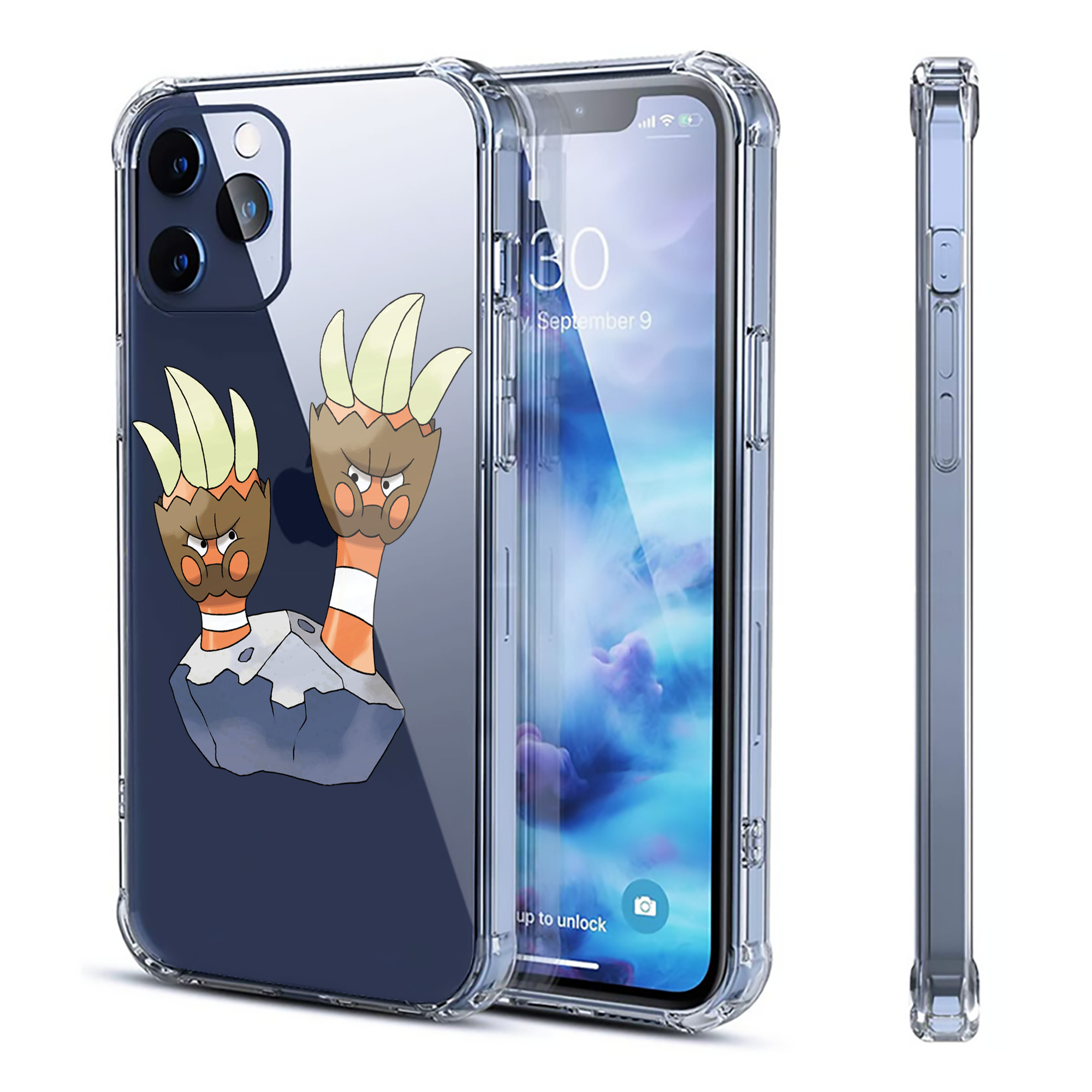 （画像用） ポケットモンスター Pokémon 【iPhone 12シリーズ対応】透明スマホケース（クリアソフトケース）